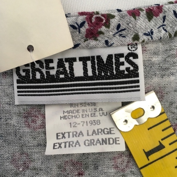 Great Times Maternity Short Sleeve Floral Tee XL - Picture 5 of 7